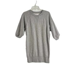 Spiritual Gangster Sweatshirt Dress Women’s Size XS Gray Balloon Sleeve Mini